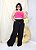 Calça Pantalona Duna Preta Plus Size - Imagem 1