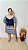 Vestido Jully Curto Azul Plus Size - Imagem 1
