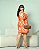 Vestido Lia Mid Laranja Plus Size - Imagem 2