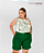 Blusa Alice estampado verde Plus Size - Imagem 1