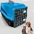 Caixa de Transporte Pet N° 2 Para Cachorros Pequenos E Gatos Porta 2 Travas Plástico Casa Casinha - Imagem 4