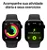 apple watch series 11 42 mm/s/m meqt4lw a3331 gps jet black aluminum black sport - Imagem 3