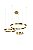 Lustre Rings Moderno 3 Anéis – 40/60/80cm - Imagem 4