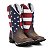 Bota Texana Cano Longo Country Rodeio Brete Boots 100% Couro Legítimo - Imagem 9