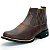 Bota Masculina Country Cowboy Bico Redondo Couro Legítimo Brete Boots - Imagem 11