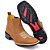 Bota Country Masculina Texana Couro Nobuck Bico Quadrado Cano Curto - Imagem 11