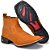 Bota Country Masculina Texana Couro Nobuck Bico Quadrado Cano Curto - Imagem 2