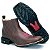 Bota Country Feminina Bico Quadrado Couro Legítimo Brete Boots - Imagem 8