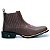 Bota Country Feminina Bico Quadrado Couro Legítimo Brete Boots - Imagem 1