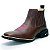 Bota Country Feminina Bico Quadrado Couro Legítimo Brete Boots - Imagem 11