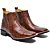 Bota Country Masculina Bico Quadrado Couro Legítimo Brete Boots - Imagem 3