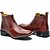 Bota Country Masculina Bico Quadrado Couro Legítimo Brete Boots - Imagem 9