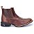 Bota Country Masculina Bico Quadrado Couro Legítimo Brete Boots - Imagem 1