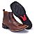 Bota Country Masculina Bico Quadrado Couro Legítimo Brete Boots - Imagem 3