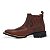 Bota Country Masculina Bico Quadrado Couro Legítimo Brete Boots - Imagem 9