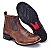 Bota Masculina Country Cowboy Bico Redondo Couro Legítimo Brete Boots - Imagem 3