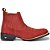 Bota Country Masculina Texana Couro Nobuck Bico Quadrado Cano Curto - Imagem 1