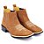Bota Country Masculina Texana Couro Nobuck Bico Quadrado Cano Curto - Imagem 2
