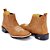 Bota Country Masculina Texana Couro Nobuck Bico Quadrado Cano Curto - Imagem 3