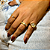 Anel Bella Dourado - Imagem 2