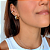 Argola Bold Dourada - Imagem 2