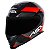 Capacete Asx Eagle Fast Brilho Preto/ Vermelho/ Grafite 60 - Imagem 2