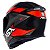 Capacete Asx Eagle Fast Brilho Preto/ Vermelho/ Grafite 60 - Imagem 3