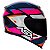 Capacete Asx Eagle Fast Brilho Preto/ Rosa/ Branco 58 - Imagem 2