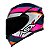 Capacete Asx Eagle Fast Brilho Preto/ Rosa/ Branco 58 - Imagem 1