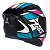 Capacete Asx City Start Brilho Preto/ Turquesa/ Rosa 56 - Imagem 2