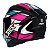 Capacete Asx City Start Brilho Preto/ Turquesa/ Rosa 56 - Imagem 3