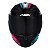 Capacete Asx City Start Brilho Preto/ Turquesa/ Rosa 56 - Imagem 4