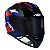 Capacete Asx City Start Preto Vermelho Azul - Imagem 5