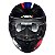 Capacete Asx City Start Preto Vermelho Azul - Imagem 6