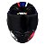 Capacete Asx City Start Preto Vermelho Azul - Imagem 4