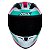Capacete Asx City Kingdom Brilho Branco/ Rosa/ Tiffany - Imagem 4