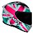 Capacete Asx City Kingdom Brilho Branco/ Rosa/ Tiffany - Imagem 3