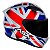 Capacete Asx City Kingdom Brilho Branco/vermelho/azul - Imagem 4