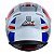 Capacete Asx City Kingdom Brilho Branco/vermelho/azul - Imagem 3