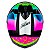Capacete ASX Draken Striker Brilho Preto/Amarelo/Rosa - Imagem 6