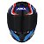 Capacete Asx Draken Cougar Brilho Preto/azul/vermelho - Imagem 2