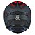 Capacete Asx Draken Cougar Fosco Cinza/preto/vermelho - Imagem 4