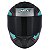 Capacete Asx Draken Wind Fosco Preto/Tiffany/Pink - Imagem 3