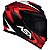 Capacete Asx Eagle Street Brilho Preto/ Vermelho/ Branco - Imagem 5