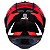 Capacete Asx Eagle Street Brilho Preto/ Vermelho/ Branco - Imagem 4