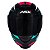 Capacete Asx Eagle Street Brilho Preto/ Tiffany/ Rosa - Imagem 5