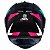Capacete Asx Eagle Street Brilho Preto/ Tiffany/ Rosa - Imagem 6