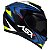Capacete Asx Eagle Street Brilho Preto/azul/amarelo - Imagem 2