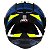 Capacete Asx Eagle Street Brilho Preto/azul/amarelo - Imagem 3