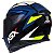 Capacete Asx Eagle Street Brilho Preto/azul/amarelo - Imagem 4